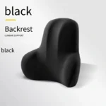Memory foam ergonomic lumbar support and neck pillow set for office chair