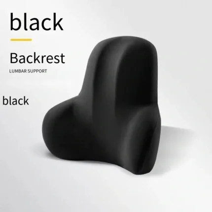 Memory foam ergonomic lumbar support and neck pillow set for office chair