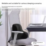 Memory foam ergonomic lumbar support and neck pillow set for office chair