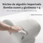 Ergonomic memory foam lumbar support cushion for office and car.