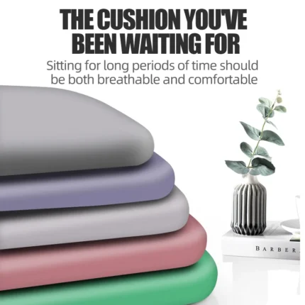 Memory foam seat cushion with slow rebound for pressure relief