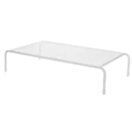 White metal mesh monitor stand desk organizer cabinet shelf
