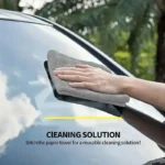Grey microfiber cleaning cloths 50-pack, ultra-soft for car detailing and home
