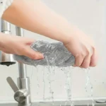 Grey microfiber cleaning cloths 50-pack, ultra-soft for car detailing and home