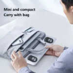 Mini adhesive laptop stand, ergonomic tilt, heat dissipation, portable