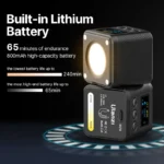 Compact magnetic LED video light for photography