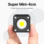Compact magnetic LED video light for photography