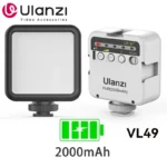 Ulanzi VL49 mini LED video light with cold shoe mount