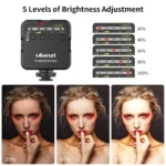 Ulanzi VL49 mini LED video light with cold shoe mount