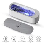 Compact ultrasonic cleaner for jewelry, eyeglasses, watches, and small items
