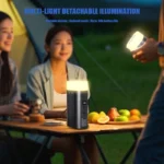 Modular camping lantern with detachable LED lights and power bank