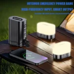Modular camping lantern with detachable LED lights and power bank