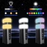Modular camping lantern with detachable LED lights and power bank