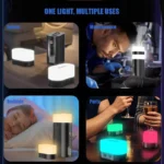 Modular camping lantern with detachable LED lights and power bank