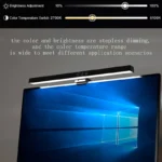 Monitor light bar with anti-glare desk lighting and RGB backlight