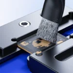 Motherboard chip glue removal brush set for PCB cleaning.