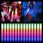 Multi-color LED foam glow stick at a lively party event