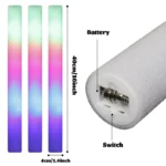 Multi-color LED foam glow stick at a lively party event