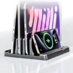 Multi-Device Vertical Laptop Tablet Phone Stand Organizer