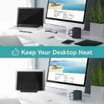 Multi-Device Vertical Laptop Tablet Phone Stand Organizer