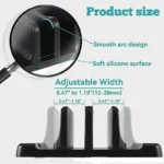 Multi-Device Vertical Laptop Tablet Phone Stand Organizer
