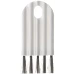 Multi-head crevice cleaning brush for keyboards and bottles