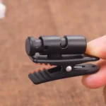 Black Multi-Purpose Clip with 360° Rotation and Cable Management