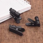 Black Multi-Purpose Clip with 360° Rotation and Cable Management