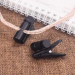 Black Multi-Purpose Clip with 360° Rotation and Cable Management