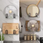 Multi-purpose wall mount holders for electronics and kitchen organization