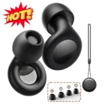 Noise reducing sleep earplugs with carrying case and ear tips