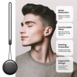 Noise reducing sleep earplugs with carrying case and ear tips