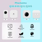Phomemo white thermal label paper rolls for label makers
