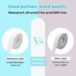 Phomemo white thermal label paper rolls for label makers