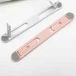 Portable adhesive foldable laptop stand for ergonomic typing