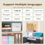 Phomemo Q30 portable Bluetooth thermal label printer for home organization