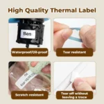 Phomemo Q30 portable Bluetooth thermal label printer for home organization