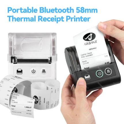 Portable Bluetooth Thermal Receipt Printer for Mobile POS