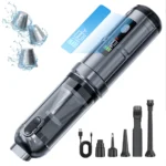 Portable cordless handheld vacuum cleaner with attachments
