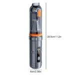 Portable cordless handheld vacuum cleaner with attachments