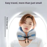ergonomic travel neck pillow with portable storage case