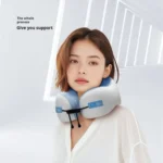 ergonomic travel neck pillow with portable storage case