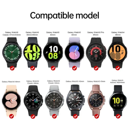 Portable Samsung Galaxy Watch USB charger with dual power input.