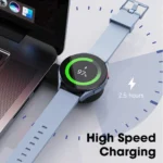 Portable Samsung Galaxy Watch USB charger with dual power input.