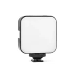 Portable LED video light with hot shoe mount for cameras