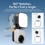 Portable LED video light with high CRI for photography