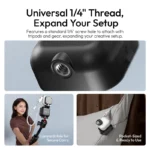 Portable LED video light with high CRI for photography