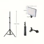 Portable LED Video Light Kit with Phone Holder