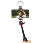 Portable LED video light for camera and phone