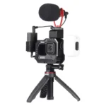Portable LED video light for camera and phone
